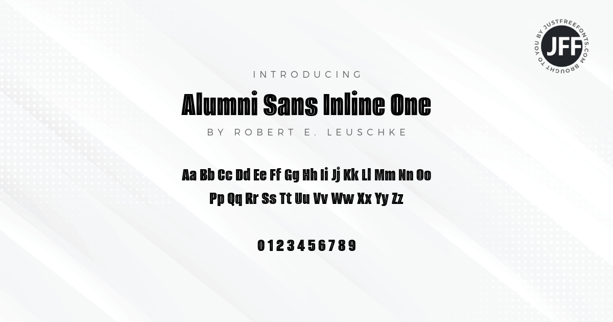 Alumni Sans Inline One Font