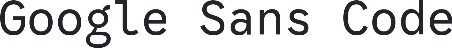 Google Sans Code Preview