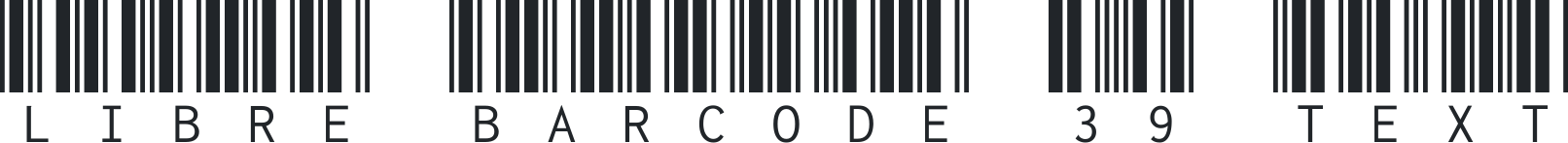 Libre Barcode 39 Text Preview