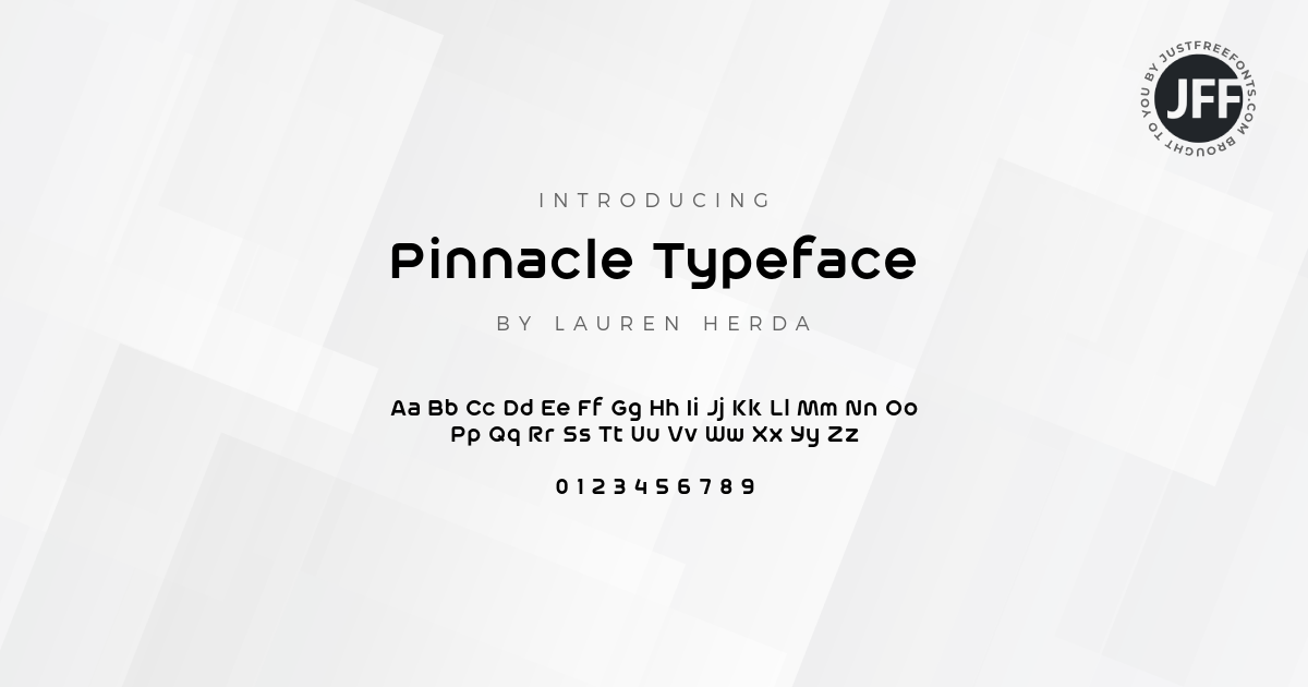 Pinnacle Typeface Font
